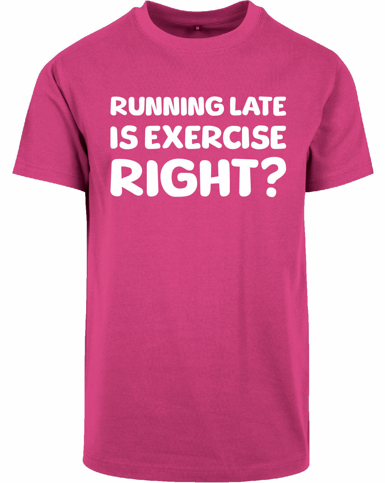 T-shirt - Running late Hibiskus Pink