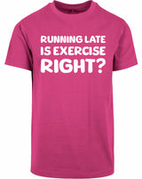 T-shirt - Running late Hibiskus Pink