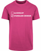 T-shirt - Standaard drinker Hibiskus Pink