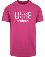 T-shirt - Wine O'Clock Hibiskus Pink