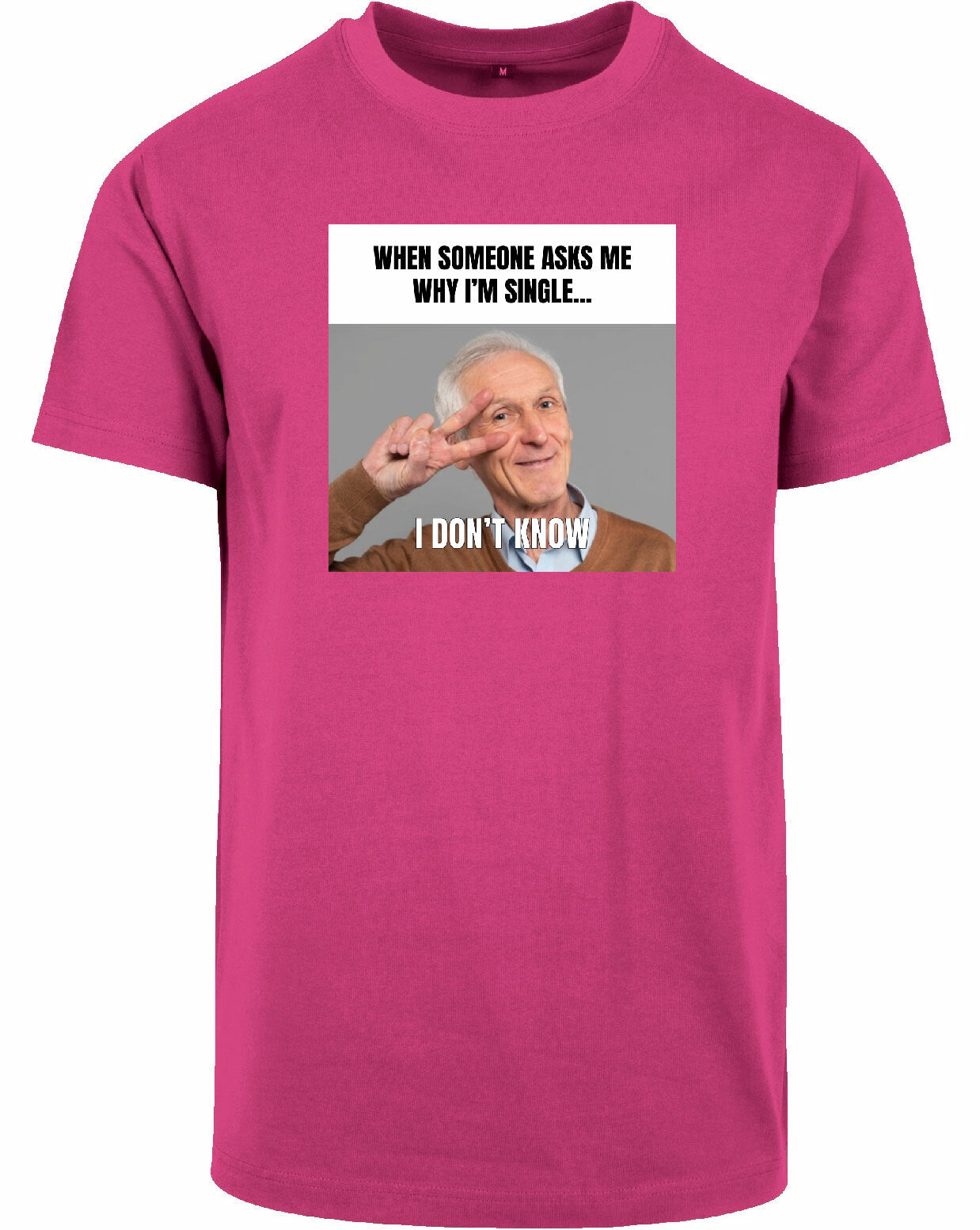 T-shirt - I don't know Hibiskus Pink