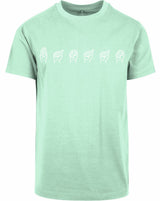 T-shirt - Gebarentaal; Banaan Mint