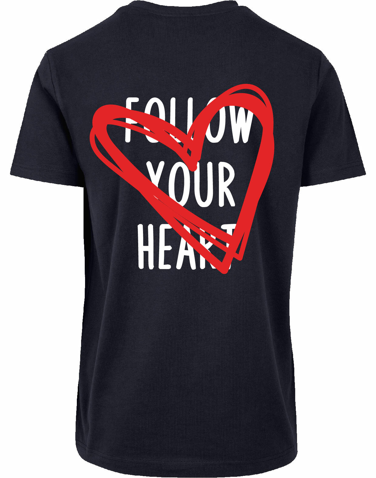 T-shirt - Follow your heart Navy
