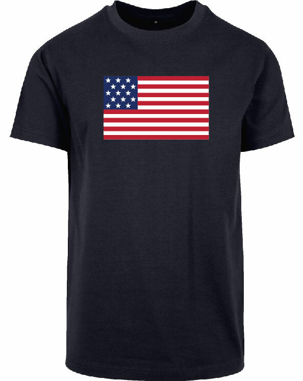 T-shirt - American Flag Navy