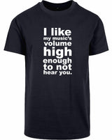 T-shirt - I like my music Navy