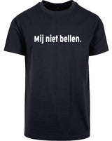 T-shirt - Mij niet bellen Navy