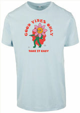 T-shirt - Take it easy Ocean Blue