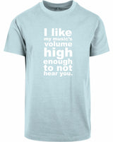 T-shirt - I like my music Ocean Blue