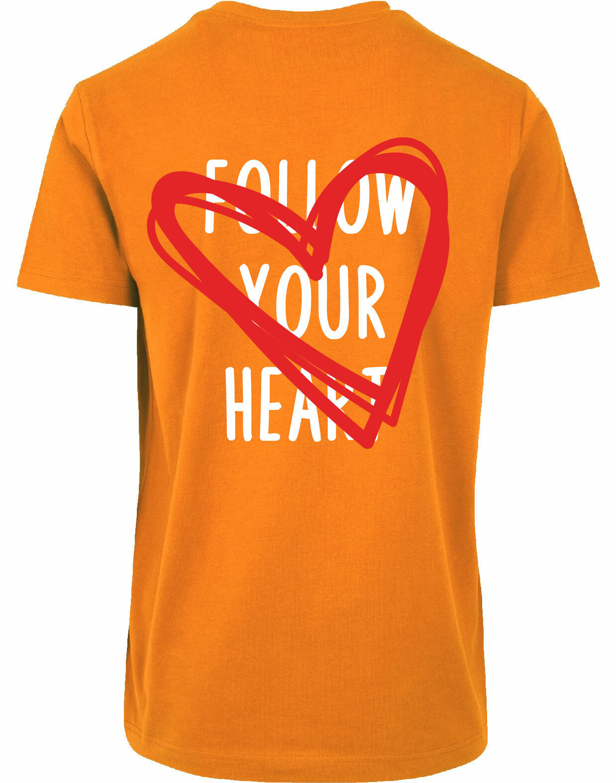 T-shirt - Follow your heart Orange