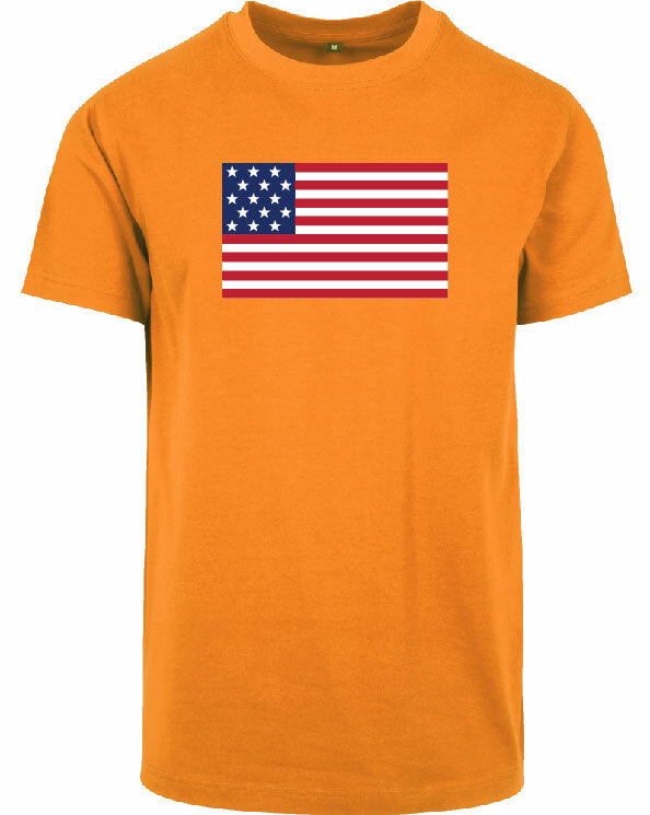 T-shirt - American Flag Orange