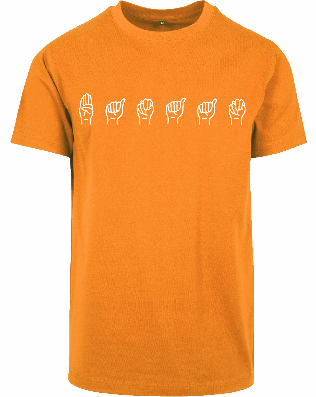 T-shirt - Gebarentaal; Banaan Orange