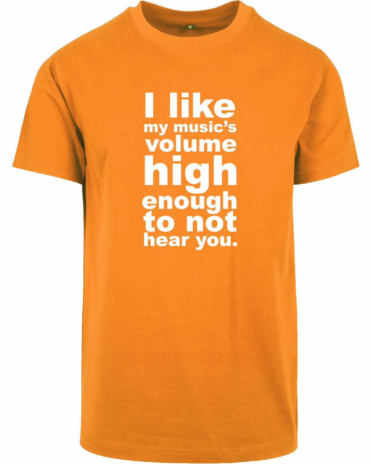 T-shirt - I like my music Orange