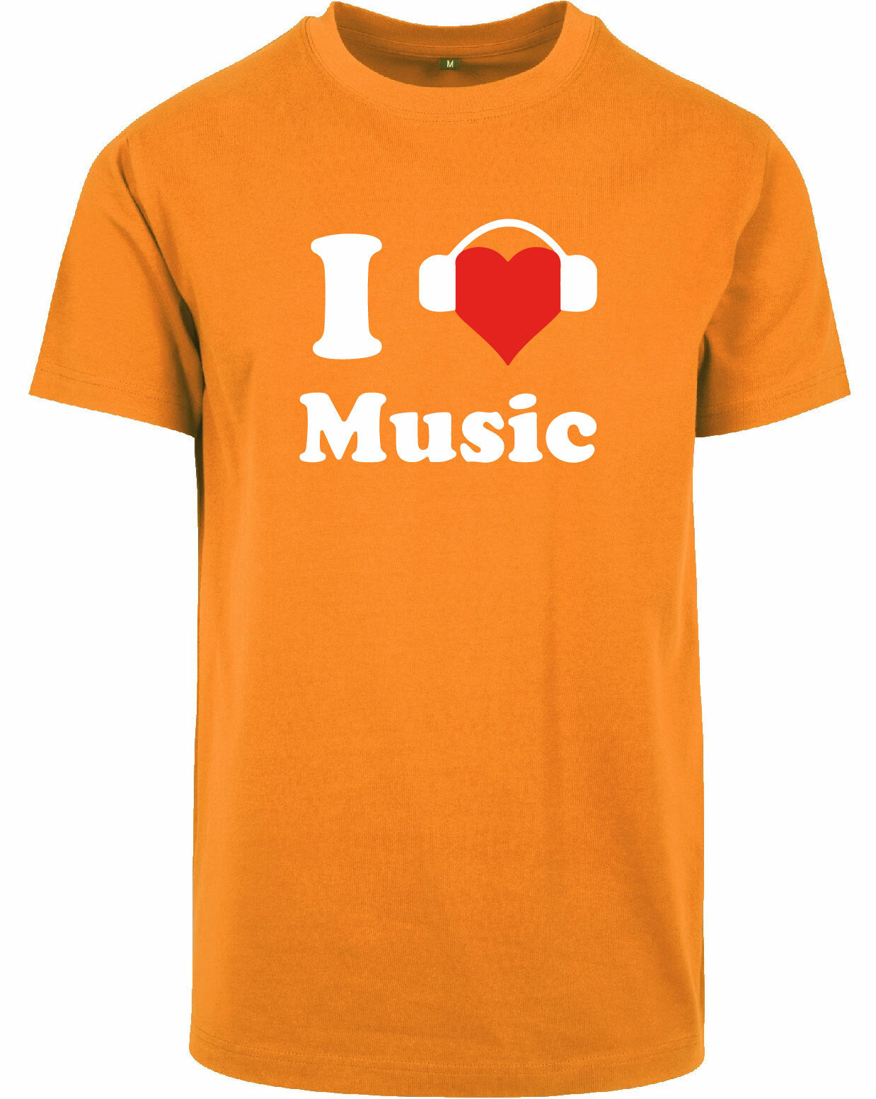 T-shirt - I love music Orange