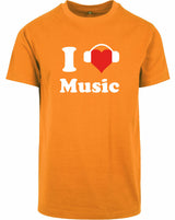 T-shirt - I love music Orange