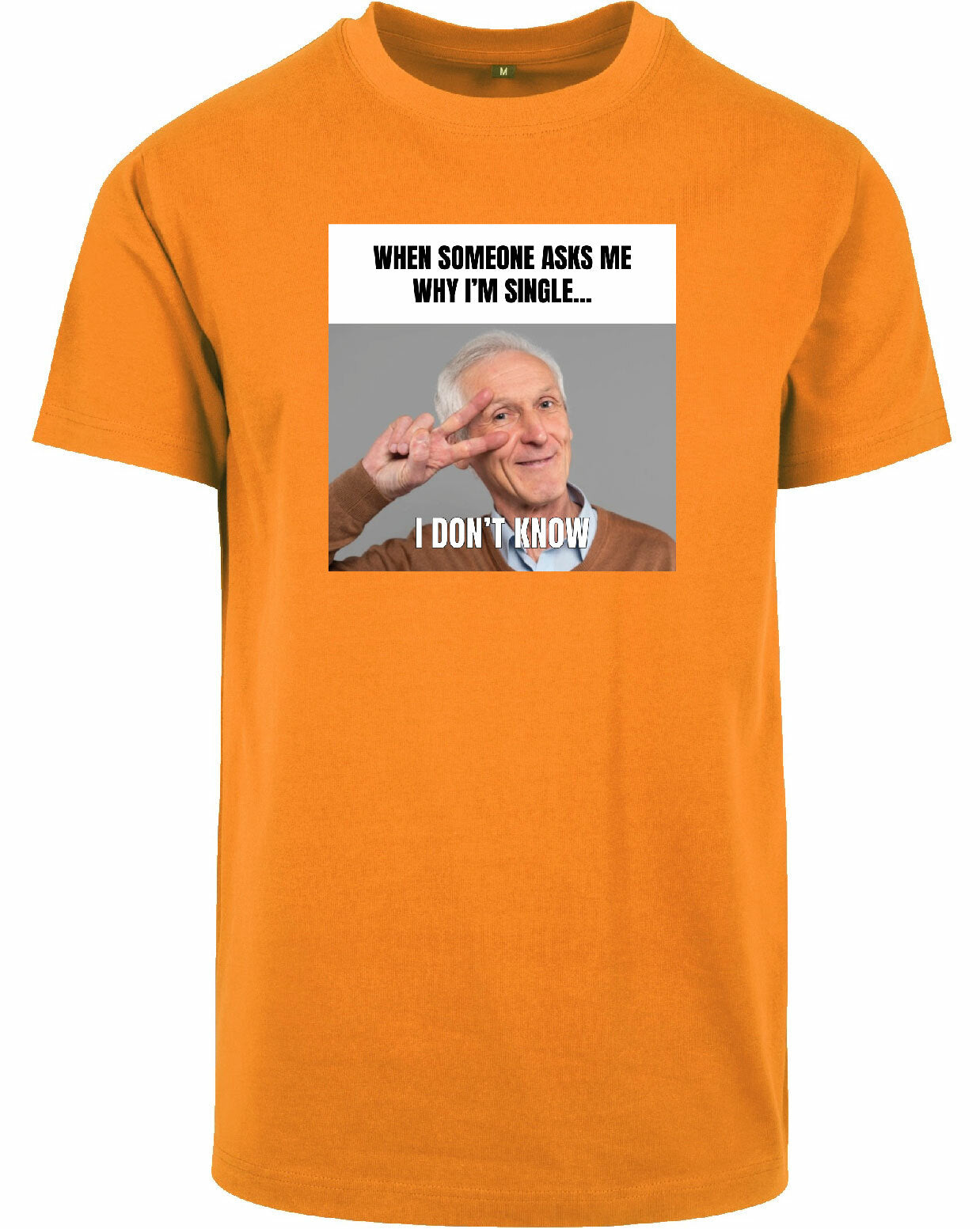 T-shirt - I don't know Orange