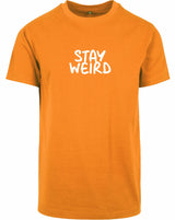 T-shirt - Stay Wierd Orange
