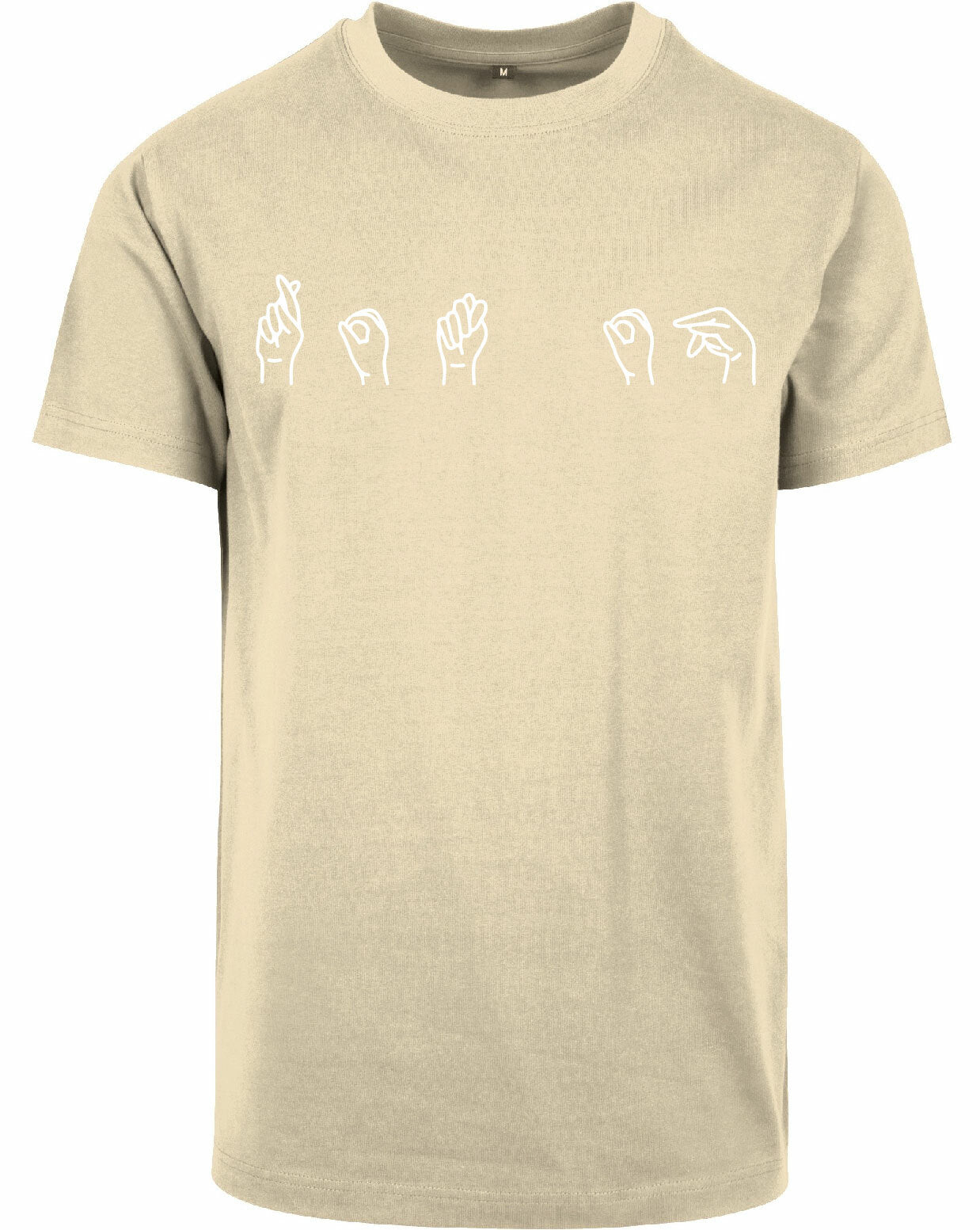 T-shirt - Gebarentaal; Rot op Sand