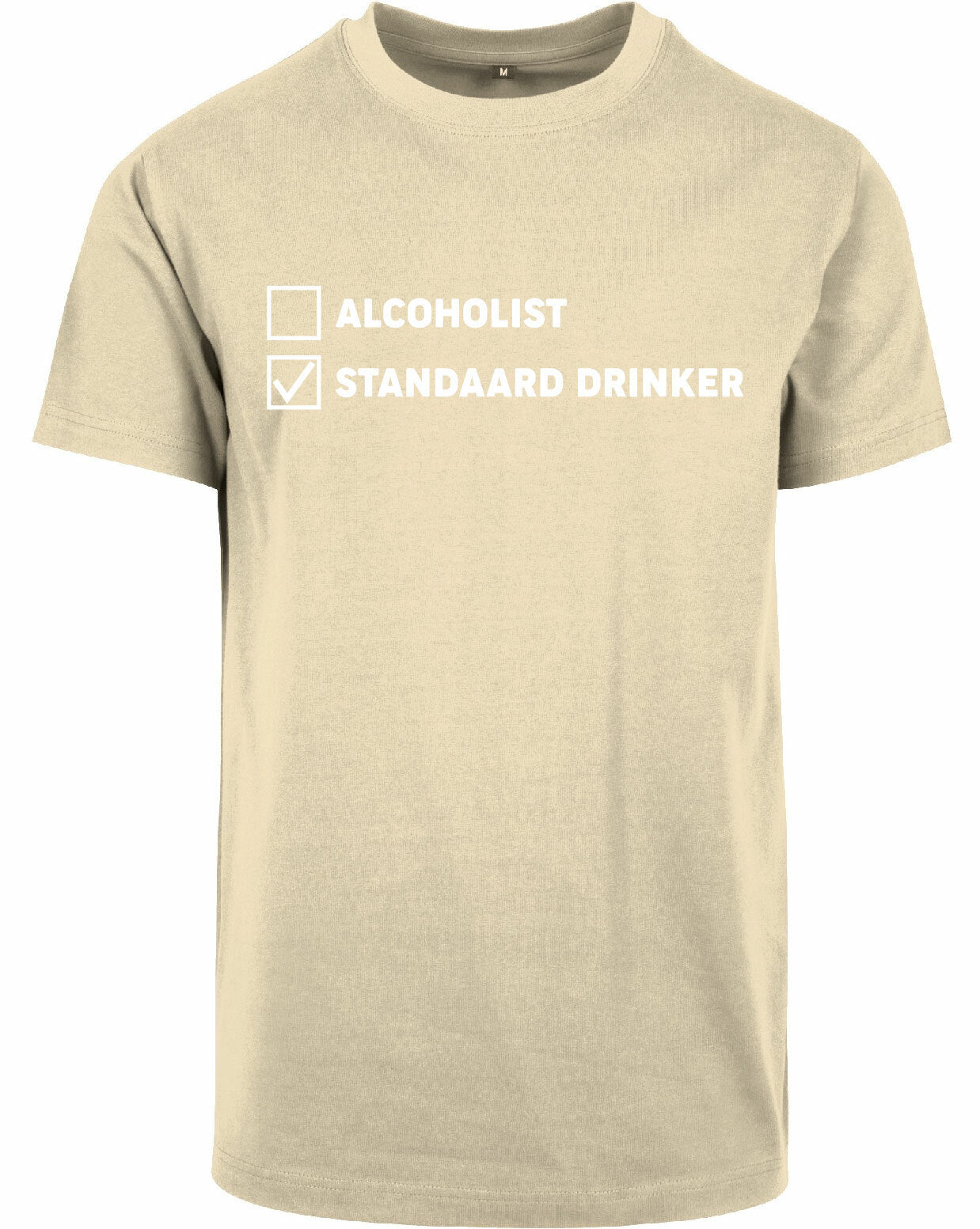 T-shirt - Standaard drinker Sand