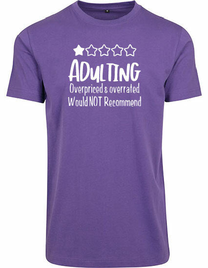 T-shirt - Adulting Ultra Violet
