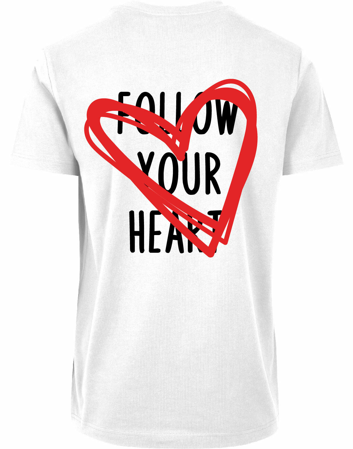 T-shirt - Follow your heart White