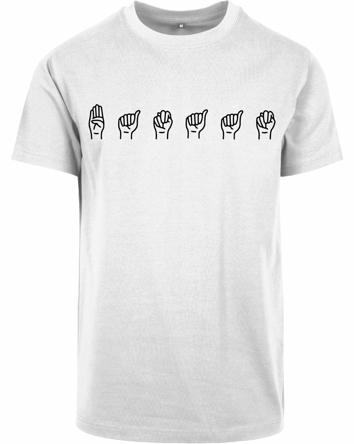 T-shirt - Gebarentaal; Banaan White