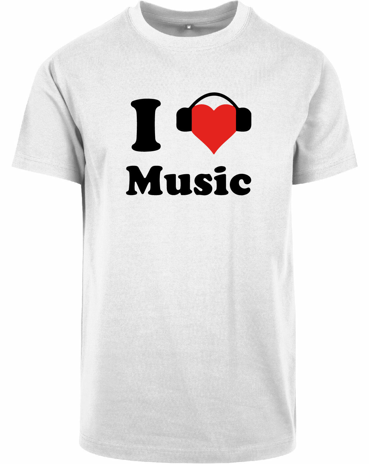 T-shirt - I love music White