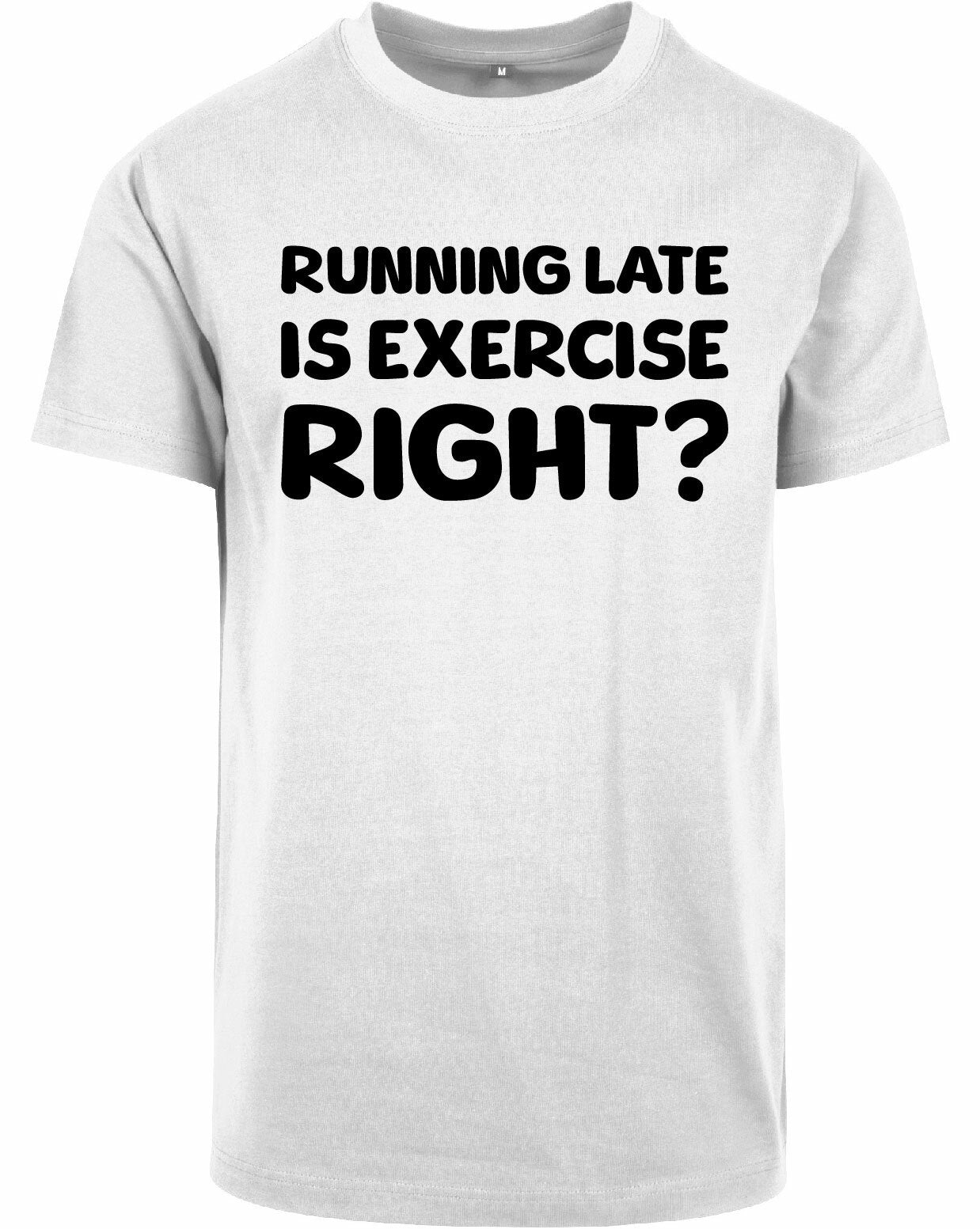 T-shirt - Running late White