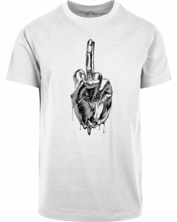 T-shirt - Middlefinger White