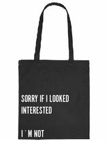 Tote bag - Sorry if i looked... Black