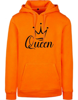 Hoodie Queen Oranje - Zwart