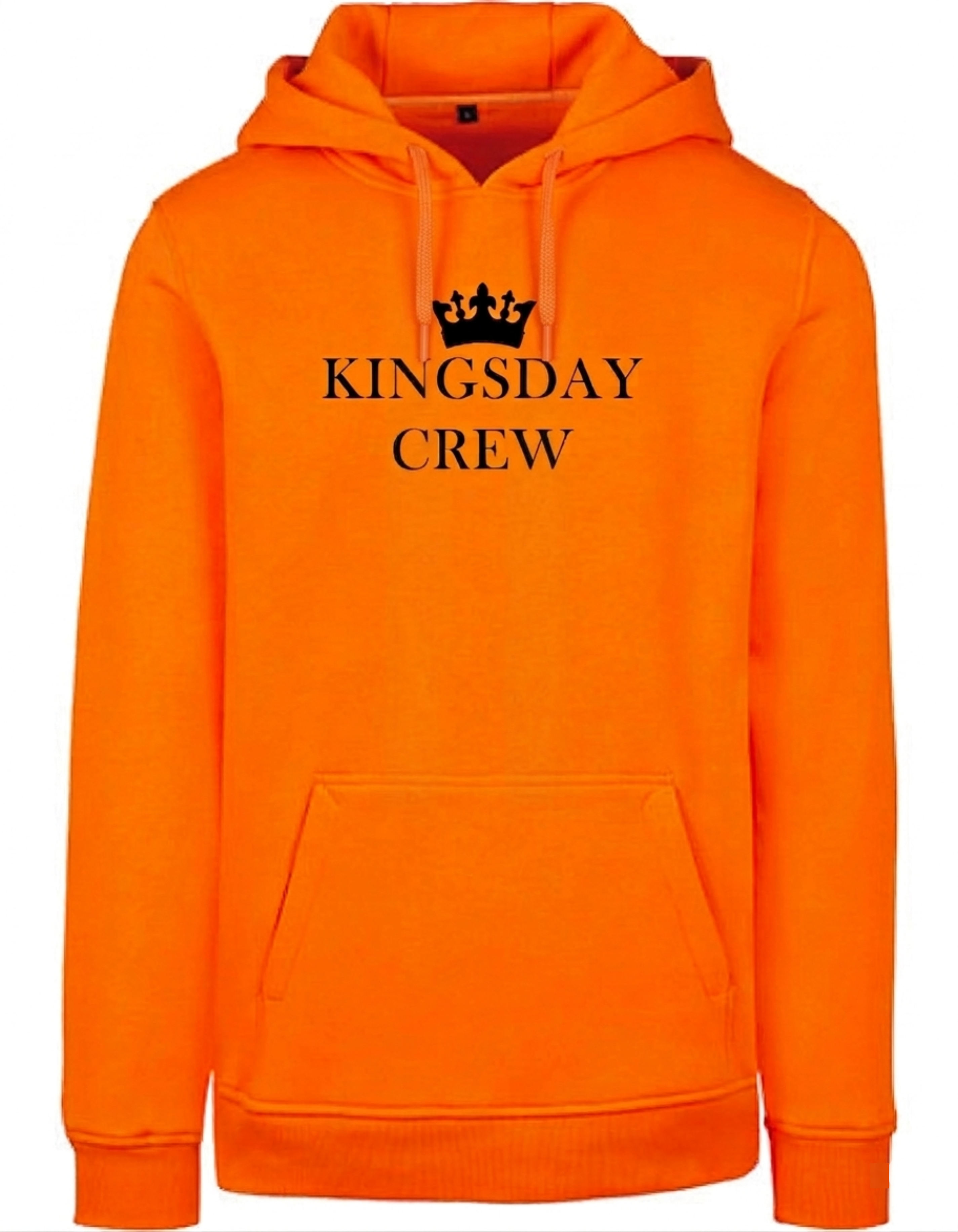 Hoodie Crew Oranje - Zwart