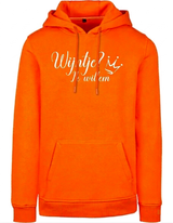 Hoodie Wijntje Oranje - Wit