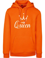 Hoodie Queen Oranje - Wit