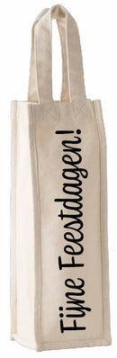 Wijntasje - Fijne Feestdagen - Katoen