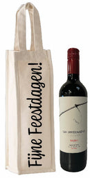 Wijntasje - Fijne Feestdagen - Katoen