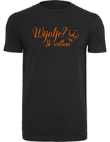 T-Shirts Heren Wijntje Zwart - Oranje