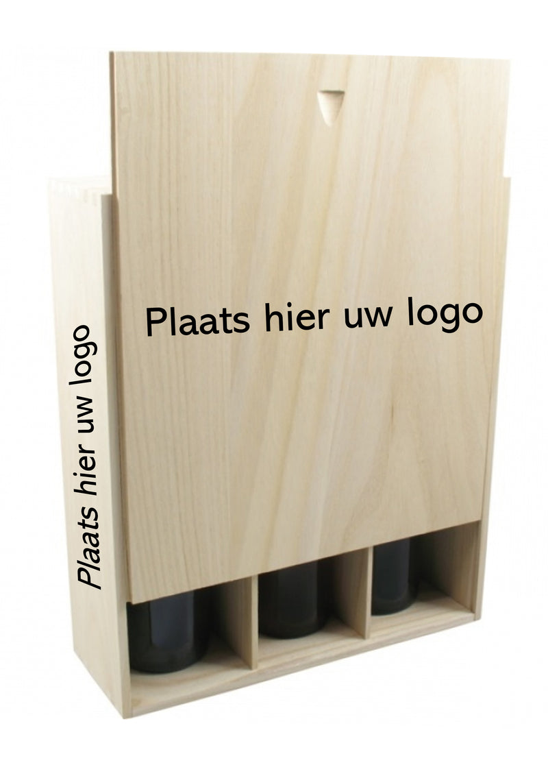 Wijn geschenk kist personaliseren