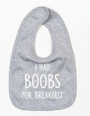 Slabbetje Boobs for breakfast