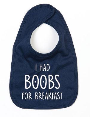 Slabbetje Boobs for breakfast
