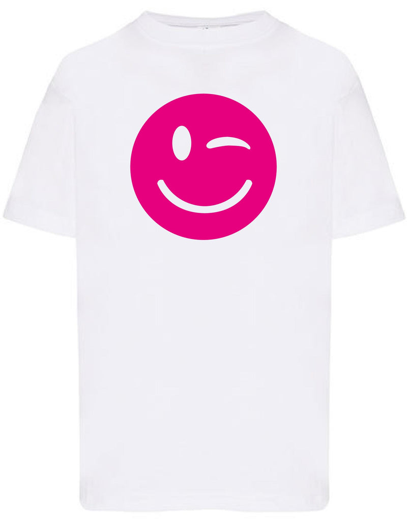 Kids - T-shirt - Smiley Magenta